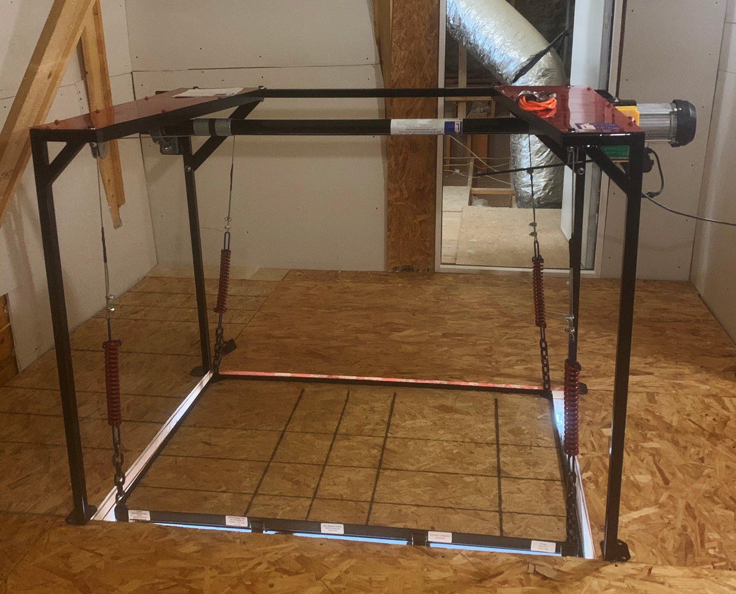 Attic Lift - 500 lbs. Steel Frame 42" x 60"