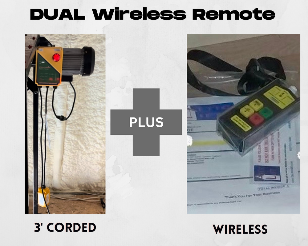 Dual Wireless Remote – Corded + Wireless Control