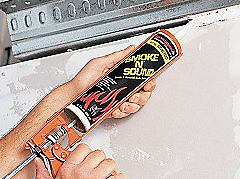 tube of fire rated caulk sealant