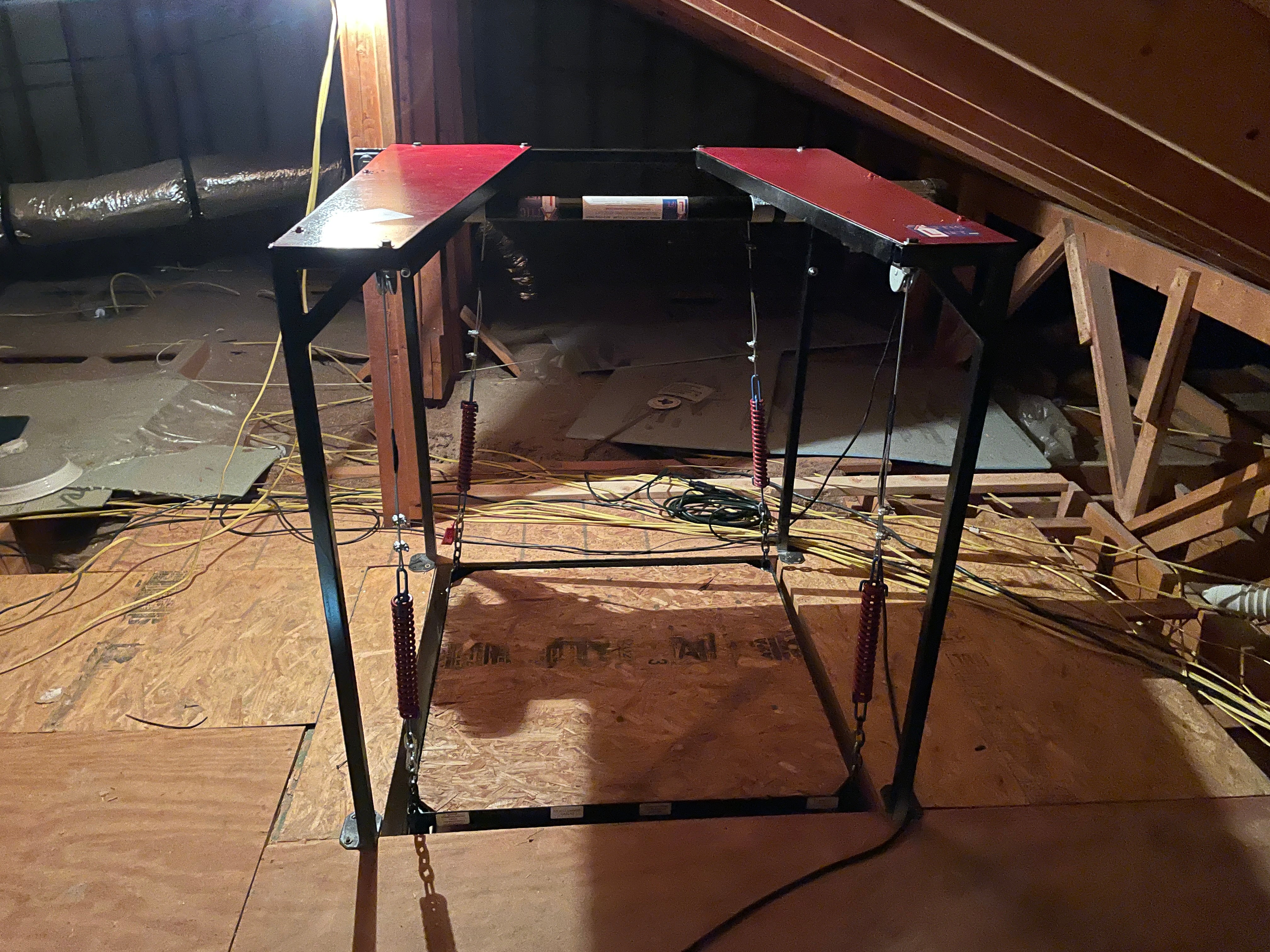 Attic Lift - 300 lbs. Steel Frame 42" x 42"
