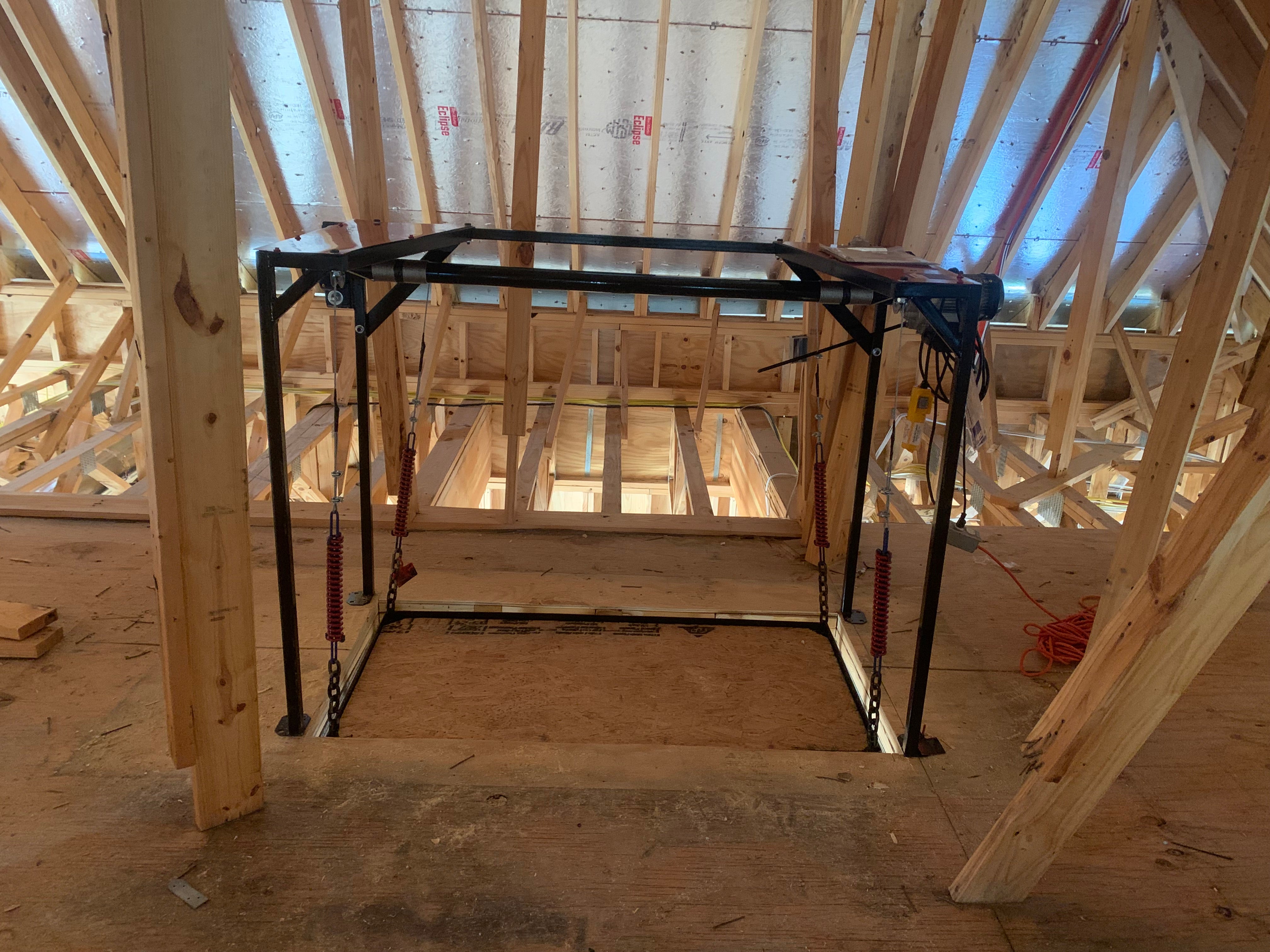 Attic Lift - 300XL lbs. Steel Frame 42" x 48"
