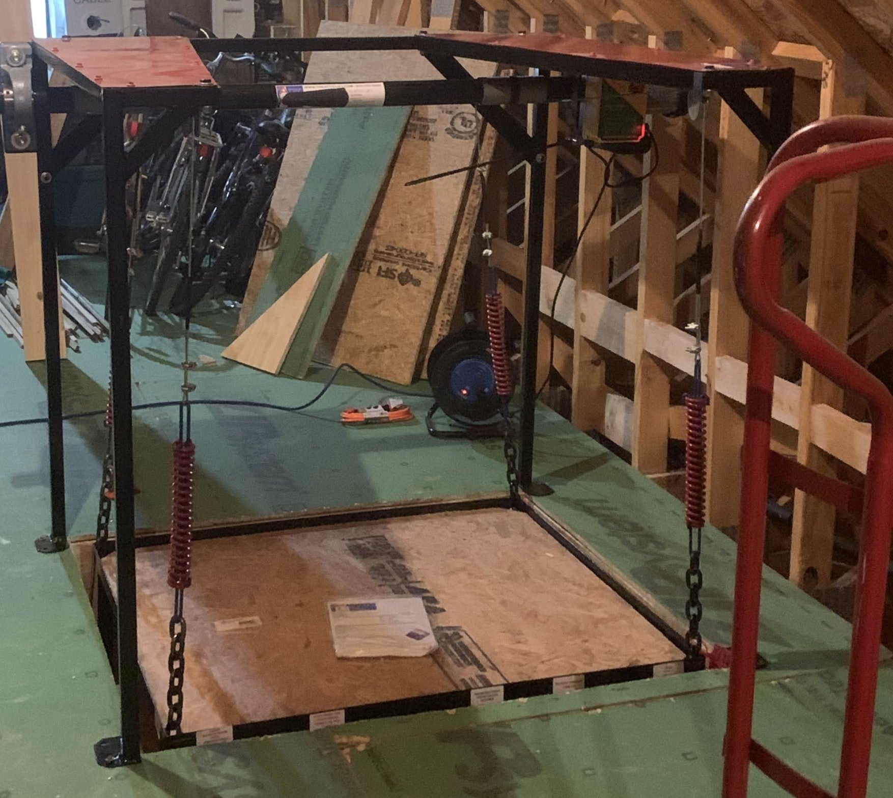 Attic Lift - 300XL lbs. Steel Frame 42" x 48"
