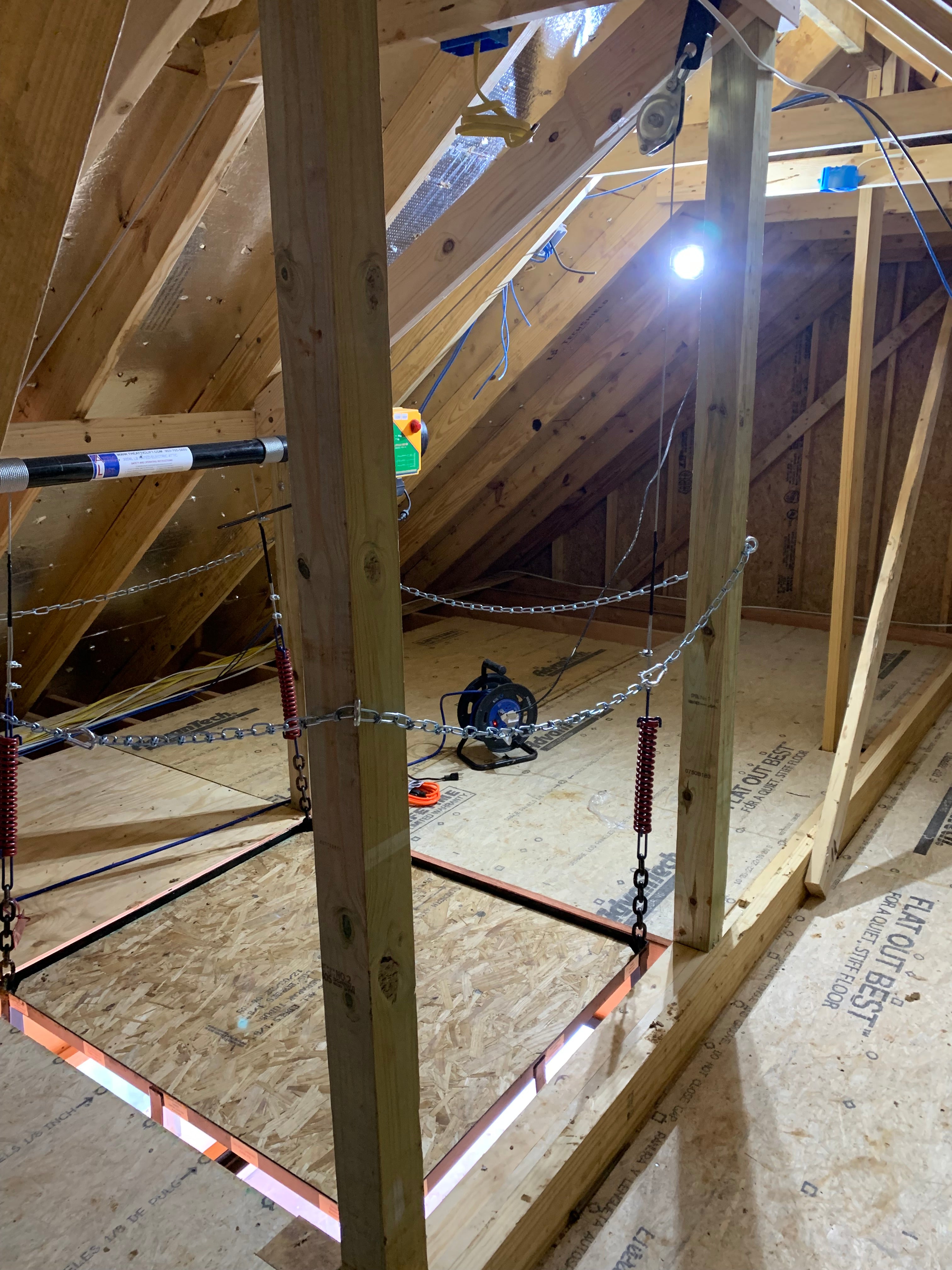 Attic Lift - 300XL lbs. Post Style 42" x 48" 