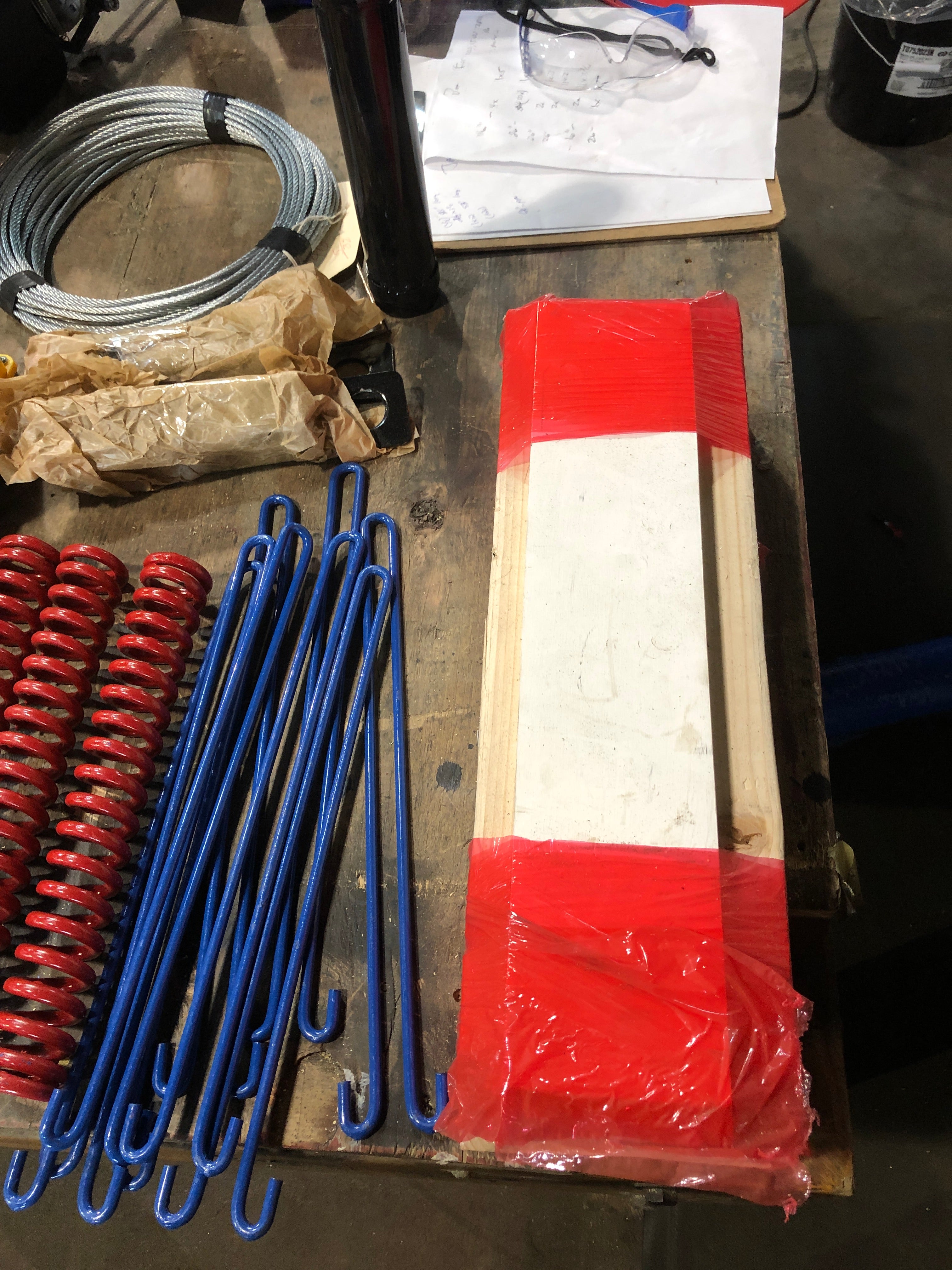 Springs and Tug links and Set of 46' Cables